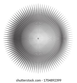 Lines in Circle Form . Circular Vector Illustration .Technology round Logo . Design element . Abstract Geometric shape . 