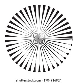 Lines in Circle Form . Circular Vector Illustration .Technology round Logo . Design element . Abstract Geometric shape . 