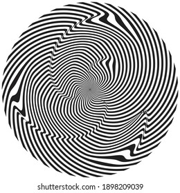 Lines in Circle Form . Circular Vector Illustration .Technology round Logo . Design element . Abstract Geometric shape . 