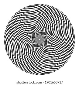 Lines in Circle Form . Circular Vector Illustration .Technology round Logo . Design element . Abstract Geometric shape . 