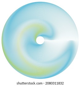 Lines in Circle Form . Concentric Vector Illustration .Technology round. Glitch Logo . Design element . Abstract Geometric shape .