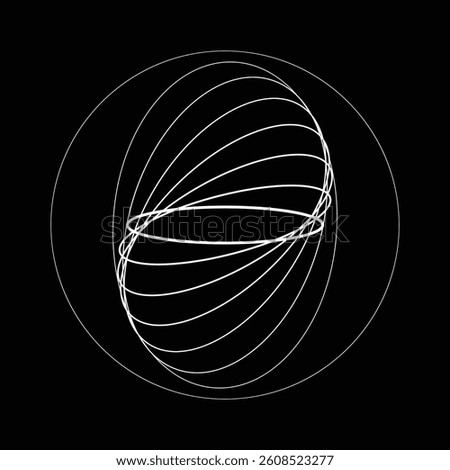 Lines in circle form . spiral. technology round. wave logo. ellipse line design. abstract geometric line art