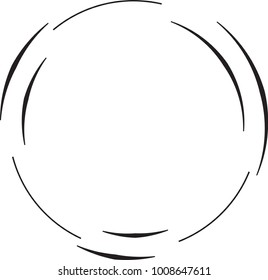  Lines in Circle Form . Spiral Vector Illustration .Technology round Logo . Design element . Abstract Geometric shape .