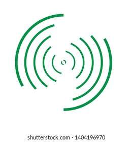  Lines in Circle Form . Spiral Vector Illustration .Technology round Logo . Design element . Abstract Geometric shape .