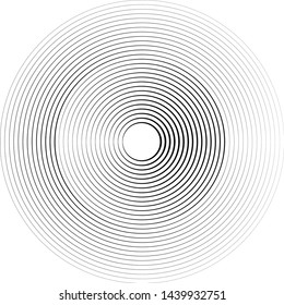  Lines in Circle Form . Spiral Vector Illustration .Technology round Logo . Design element . Abstract Geometric shape .