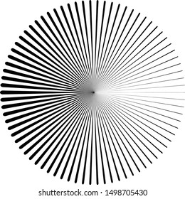  Lines in Circle Form . Spiral Vector Illustration .Technology round Logo . Design element . Abstract Geometric shape .