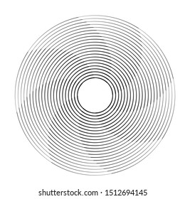  Lines in Circle Form . Spiral Vector Illustration .Technology round Logo . Design element . Abstract Geometric shape .