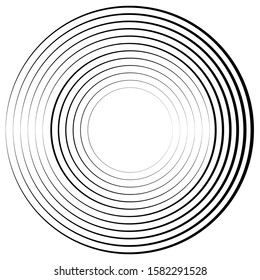 Lines in Circle Form . Spiral Vector Illustration .Technology round Logo . Design element . Abstract Geometric shape .