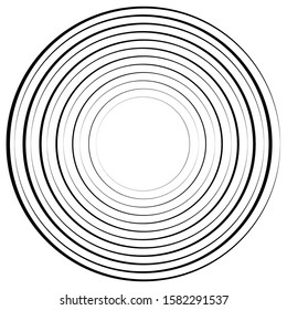 Lines in Circle Form . Spiral Vector Illustration .Technology round Logo . Design element . Abstract Geometric shape .