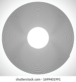 Lines in Circle Form . Spiral Vector Illustration .Technology round Logo . Design element . Abstract Geometric shape .