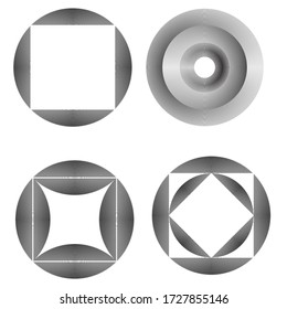 Lines in Circle Form . Spiral Vector Illustration .Technology round Logo . Design element . Abstract Geometric shape . Striped border frame