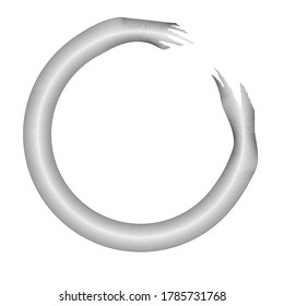 Lines in Circle Form . Spiral Vector Illustration .Technology round. Wave Logo . Design element . Abstract Geometric shape .