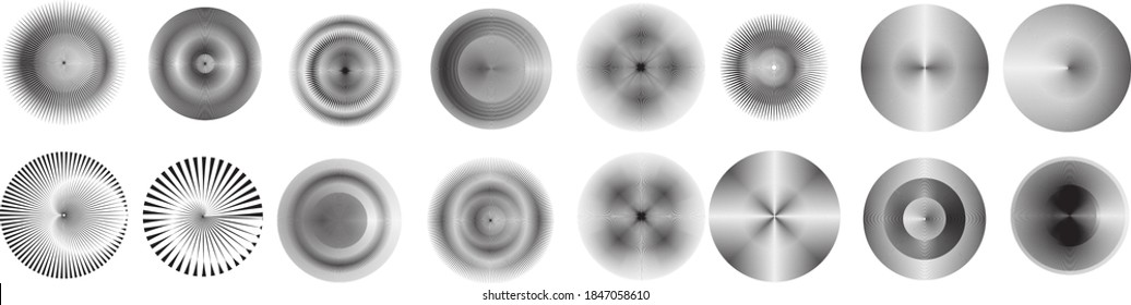 Lines in Circle Form . Spiral Vector Illustration .Technology round. Wave Logo . Design element . Abstract Geometric shape .