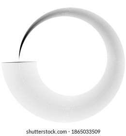 Lines in Circle Form . Spiral Vector Illustration .Technology round Logo . Design element . Abstract Geometric shape . Tusk
