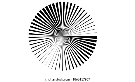 Lines in Circle Form . Spiral Vector Illustration .Technology round. Wave Logo . Design element . Abstract Geometric shape .