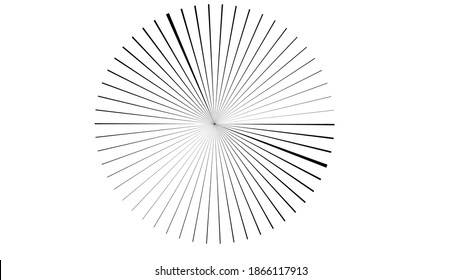 Lines in Circle Form . Spiral Vector Illustration .Technology round. Wave Logo . Design element . Abstract Geometric shape .