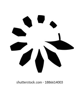 Lines in Circle Form . Spiral Vector Illustration .Technology round. Wave Logo . Design element . Abstract Geometric shape .