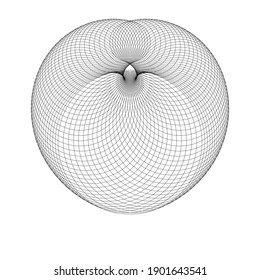 Lines in Circle Form . Spiral Vector Illustration .Technology round. Wave Logo . Design element . Abstract Geometric shape .