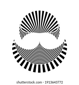 Lines in Circle Form . Spiral Vector Illustration .Technology round. Wave Logo . Design element . Abstract Geometric shape .