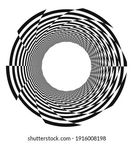 Lines in Circle Form . Spiral Vector Illustration .Technology round. Wave Logo . Design element . Abstract Geometric shape .