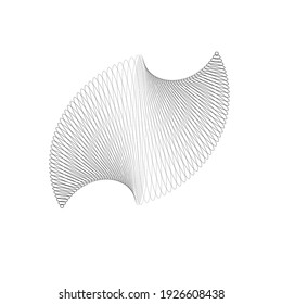 Linien in Circle Form . Spiral Vector Illustration .Technology Runde. Wave Logo . Design-Element. Abstrakte Geometrische Form.