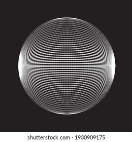 Lines in Circle Form . Spiral Vector Illustration .Technology round. Wave Logo . Design element . Abstract Geometric shape .