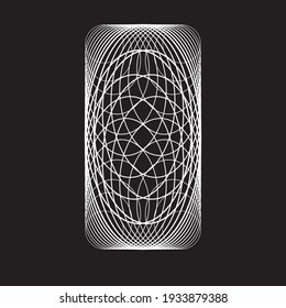 Lines in Circle Form . Spiral Vector Illustration .Technology round. Wave Logo . Design element . Abstract Geometric shape .