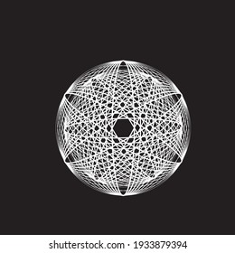 Lines in Circle Form . Spiral Vector Illustration .Technology round. Wave Logo . Design element . Abstract Geometric shape .