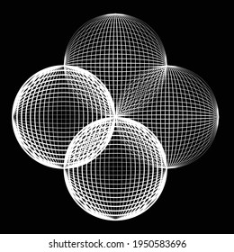 Lines in Circle Form . Spiral Vector Illustration .Technology round. Wave Logo . Design element . Abstract Geometric shape .
