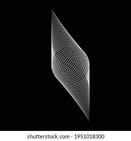 Lines in Circle Form . Spiral Vector Illustration .Technology round. Wave Logo . Design element . Abstract Geometric shape .