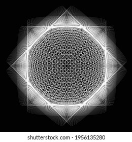 Lines in Circle Form . Spiral Vector Illustration .Technology round. Wave Logo . Design element . Abstract Geometric shape .