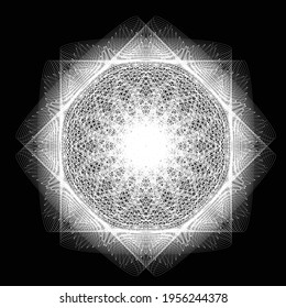 Lines in Circle Form . Spiral Vector Illustration .Technology round. Wave Logo . Design element . Abstract Geometric shape .