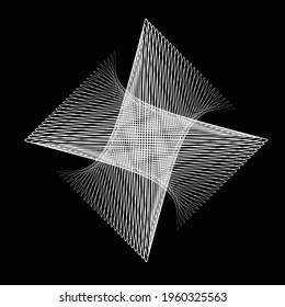 Lines in Circle Form . Spiral Vector Illustration .Technology round. Wave Logo . Design element . Abstract Geometric shape .