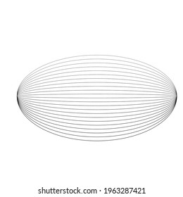 Lines in Circle Form . Spiral Vector Illustration .Technology round. Wave Logo . Design element . Abstract Geometric shape .