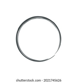 Lines in Circle Form . Spiral Vector Illustration .Technology round Logo . Design element . Abstract Geometric shape . Striped border frame for image