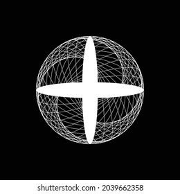 Lines in Circle Form . Spiral Vector Illustration .Technology round. Wave Logo . Design element . Abstract Geometric shape .