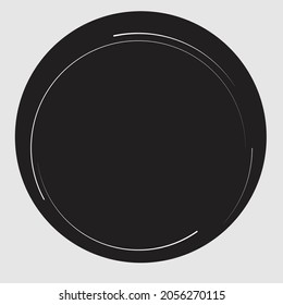  Lines in Circle Form . Spiral Vector Illustration .Technology round Logo . Design element . Abstract Geometric shape . Radial speed lines logo . Striped border frame for image