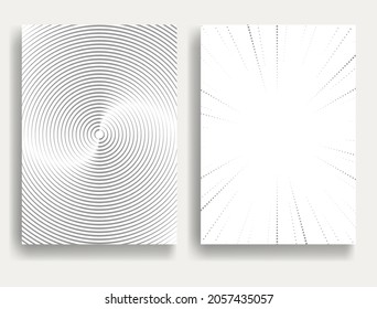 Lines in Circle Form . Spiral Vector Illustration .collection of round lines background . Design element . Abstract Geometric circular shapes .Rotating radial stripes collection. Concentric circles