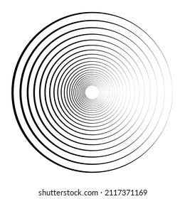 Lines in Circle Form . Spiral Vector Illustration .Technology round. Wave Logo . Design element . Abstract Geometric shape .