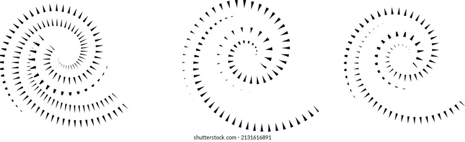 Lines in Circle Form . Spiral Vector Illustration .Technology round. Wave Logo . Design element . Abstract Geometric shape .