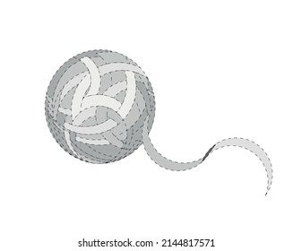 Lines in Circle Form . Spiral Vector Illustration .Technology round. Wave Logo . Design element . Abstract Geometric shape .