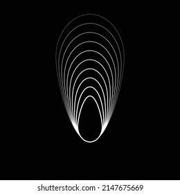 Lines in Circle Form . Spiral Vector Illustration .Technology round. Wave Logo . Design element . Abstract Geometric shape .