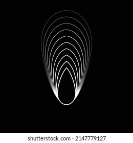 Lines in Circle Form . Spiral Vector Illustration .Technology round. Wave Logo . Design element . Abstract Geometric shape .