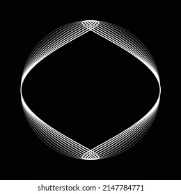 Lines in Circle Form . Spiral Vector Illustration .Technology round. Wave Logo . Design element . Abstract Geometric shape .