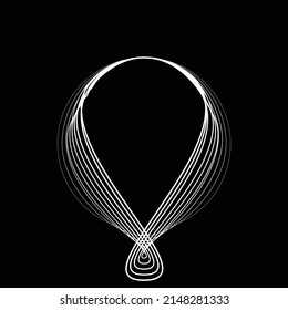 Lines in Circle Form . Spiral Vector Illustration .Technology round. Wave Logo . Design element . Abstract Geometric shape .