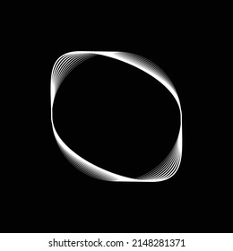 Lines in Circle Form . Spiral Vector Illustration .Technology round. Wave Logo . Design element . Abstract Geometric shape .