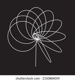 Lines in Circle Form . Spiral Vector Illustration .Technology round. Wave Logo . Design element . Abstract Geometric shape .