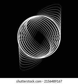 Lines in Circle Form . Spiral Vector Illustration .Technology round. Wave Logo . Design element . Abstract Geometric shape .