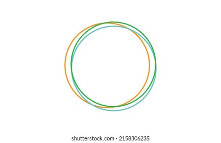 Lines in Circle Form . Spiral Vector Illustration .Technology round Logo . Design element . Abstract Geometric shape . Striped border frame for image