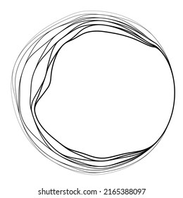 Lines In Circle Form . Spiral Vector Illustration .Technology Round. Wave Logo . Design Element . Abstract Geometric Shape .